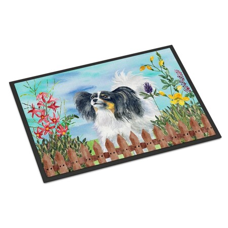 Carolines Treasures Papillon Spring Indoor or Outdoor Mat - 24 x 36 in. CK1219JMAT